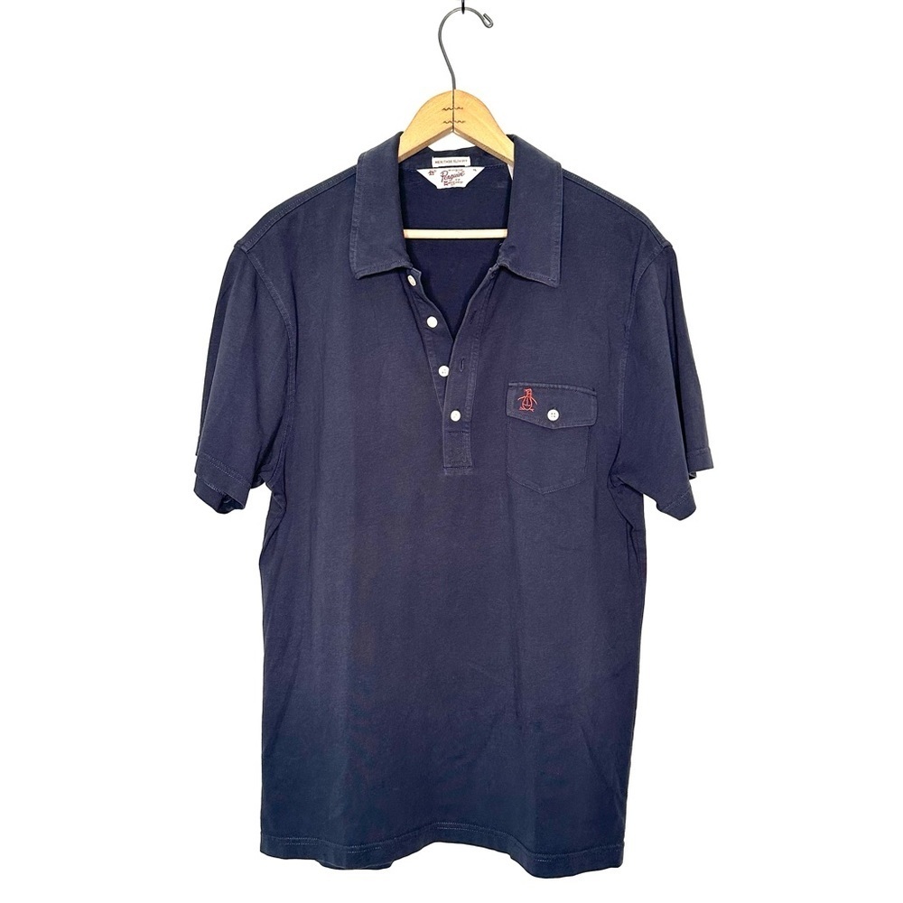 Original Penguin | Heritage Slim Fit Collard Short Sleeve Shirt Size XL